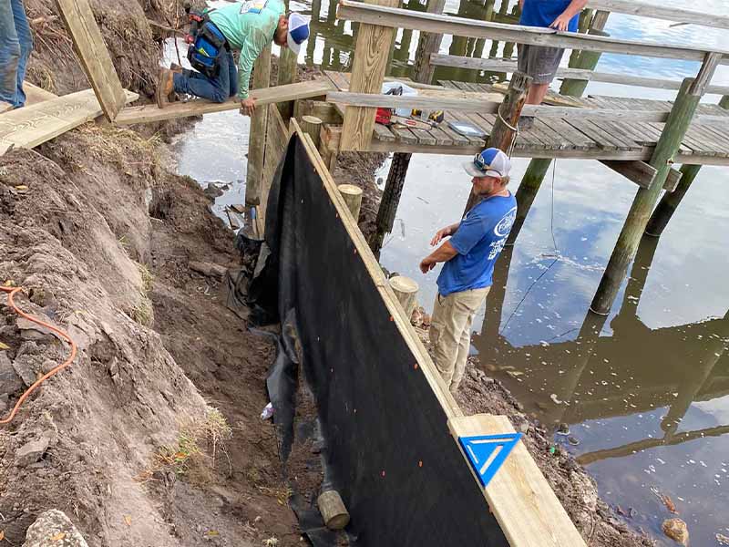 Seawall Repair in Coral Gables, Florida